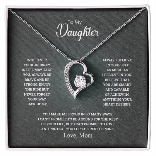 To My Daughter | Always Believe In Yourself - Forever Love Necklace